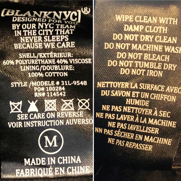 BLANK NYC NWT Black Vegan Leather Mouth Off Vest M - Picture 12 of 16